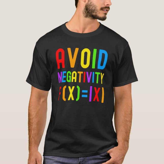 Camiseta Evitar negatividad niños matemáticos ecuaciones ma (Anverso)