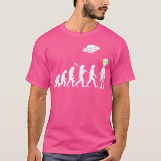 Camiseta Evolución alienígena divertida Ovni alienígena