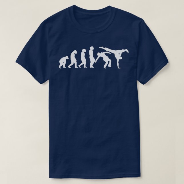 Camiseta EVOLUCIÓN Artes Marciales de Capoeira Brasil (Diseño del anverso)