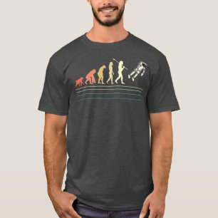 Camiseta Evolución Astronauta Graciosa Cosmonaut Moon Landi