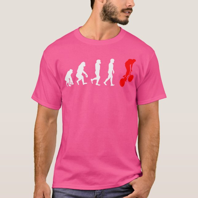 Camiseta Evolución Bmx Carreras de bicicleta Deportes en bi (Anverso)