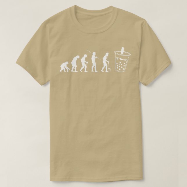 Camiseta Evolución Boba Té de burbuja 884 (Diseño del anverso)