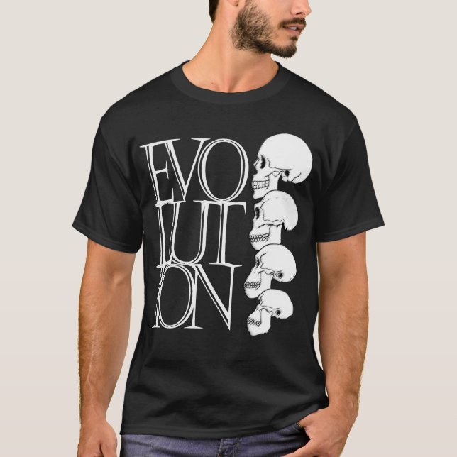Camiseta Evolución (camisa oscura) (Anverso)