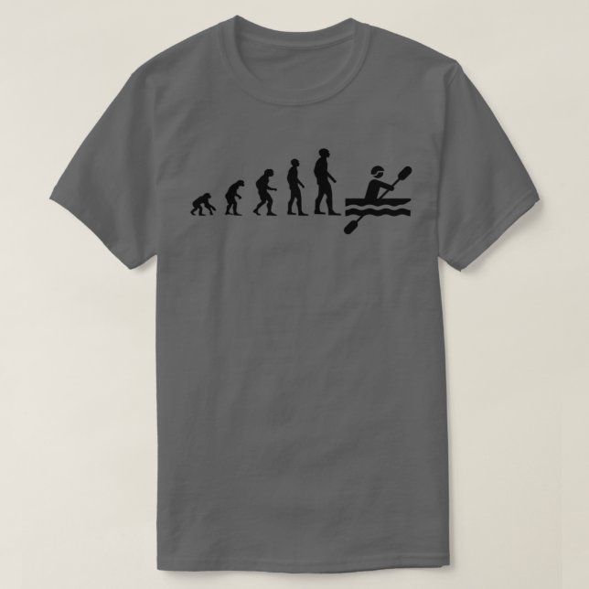 Camiseta Evolución Canoe Kayak Rowing Canoeing Sport (Diseño del anverso)