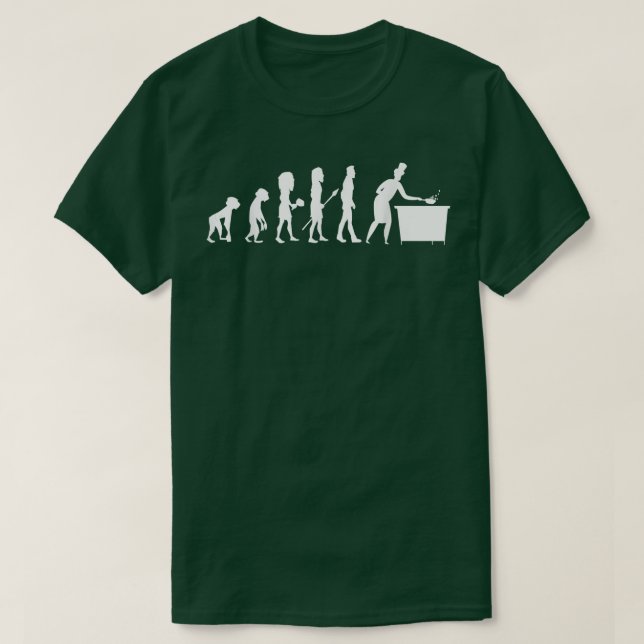 Camiseta Evolución Cocina Cocina Chef Gastronomía Gourmet (Diseño del anverso)