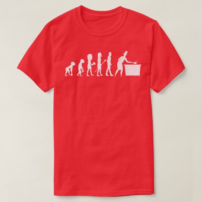Camiseta Evolución Cocina Cocina Chef Gastronomía Gourmet (Diseño del anverso)