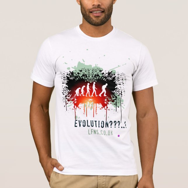 Camiseta Evolución/Conservar Lienzo Bella a la Izquierda (Anverso)