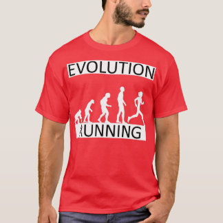 Camiseta Evolución corriendo divertida afición deportiva 2