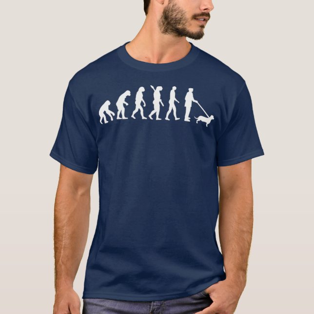 Camiseta Evolución Dachshund (Anverso)