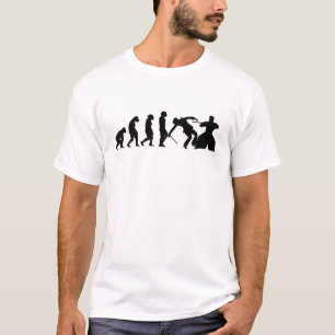 Camiseta Evolución de Battojutsu Iaido Ninjutsu Ju-Jutsu K