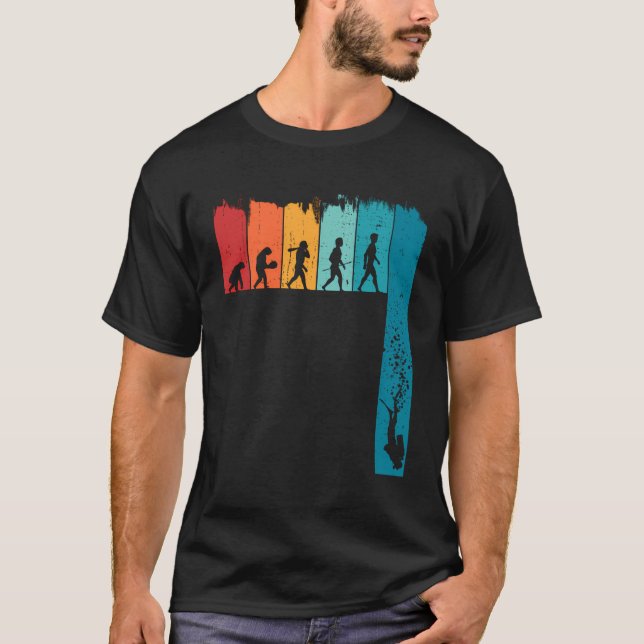 Camiseta Evolución de buceo Scuba Bucear Buceo Comercial (Anverso)