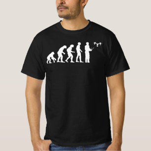 Camiseta Evolución de drones - Gracioso piloto de drones Cu