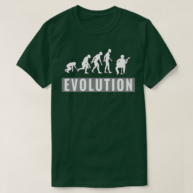 CAMISETA EVOLUCIÓN DE GUITARRA CLÁSICA  (Diseño del anverso)