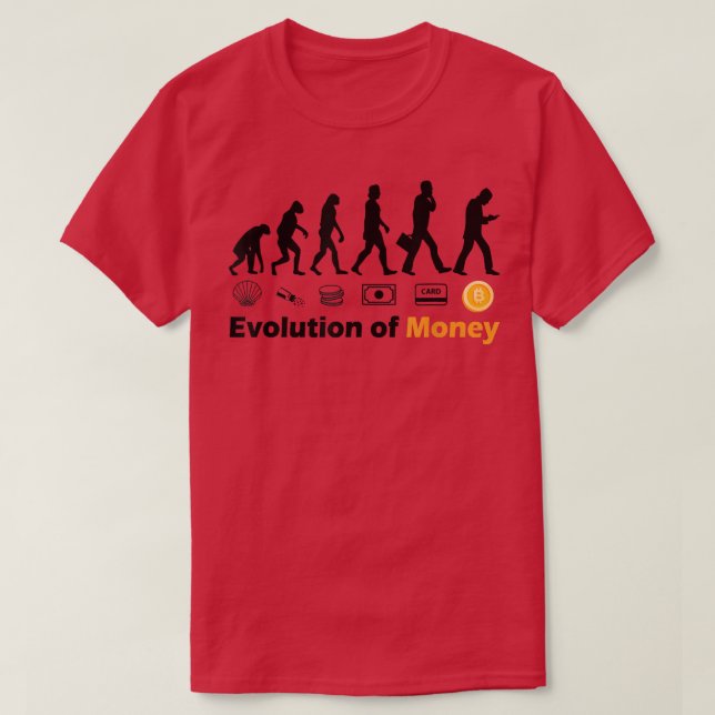Camiseta Evolución De Halloween De Dinero Cripto Bitcoin 35 (Diseño del anverso)
