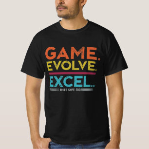 Camiseta Evolución de juego Excel