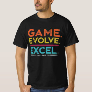 Camiseta Evolución de juego Excel