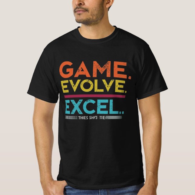 Camiseta Evolución de juego Excel (Anverso)