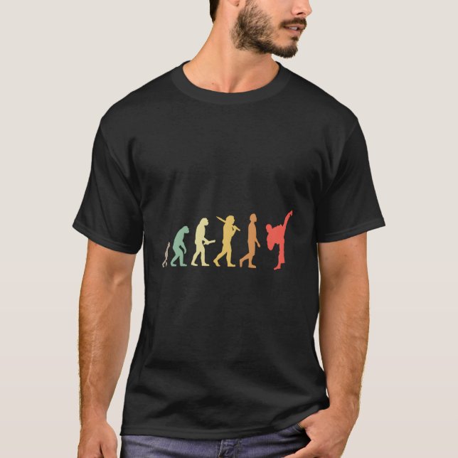 Camiseta Evolución De Karate Para Karateka (Anverso)