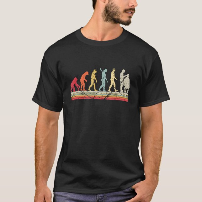 Camiseta Evolución de la Barbería del Hombre Hairstylist 1 (Anverso)