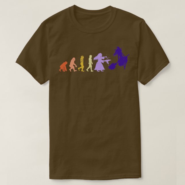 Camiseta Evolución De La Bruja (Diseño del anverso)