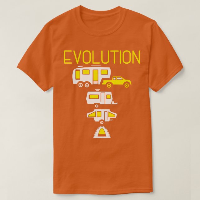 Camiseta Evolución de la camioneta de la cámara (Diseño del anverso)