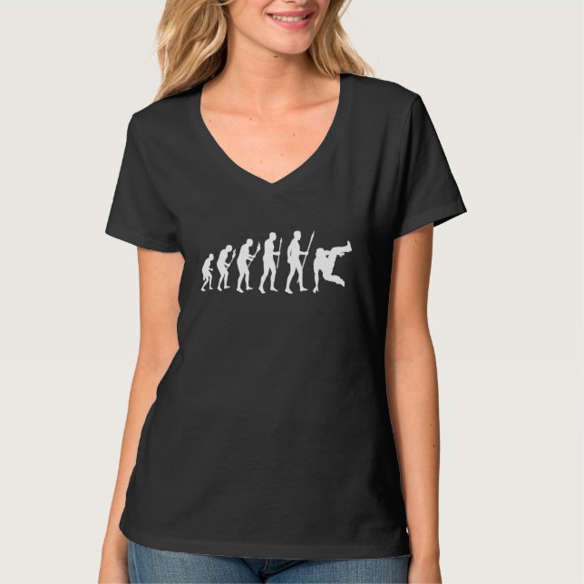Camiseta Evolución De La Capoeira Capoeirista (Anverso)