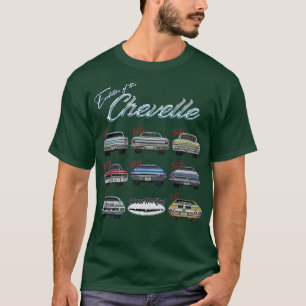 Camiseta Evolución de la Chevelle,SS,Hotrod,Muscle Car,SS4