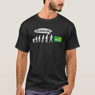 Camiseta Evolución de la declaración verde no danke contra