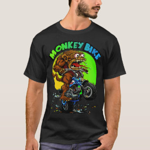 Camiseta Evolución de la equitación en motos de monóculo