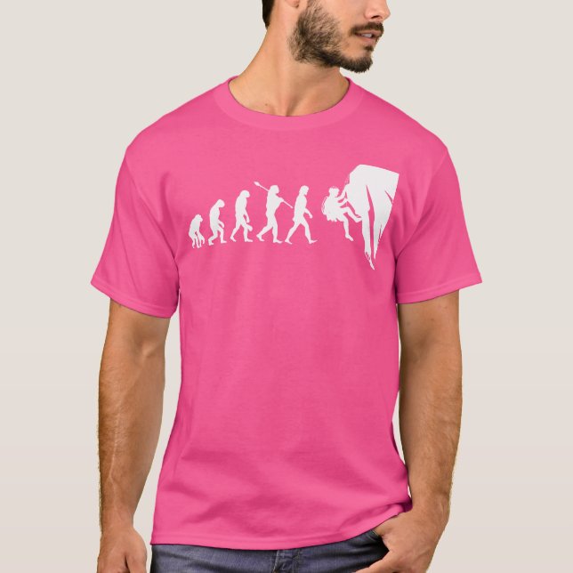 Camiseta Evolución de la escalada de roca en Bouldering Sen (Anverso)