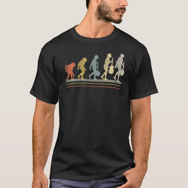 Camiseta Evolución De La Evolución De La Evolución Retro Vi (Anverso)