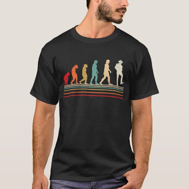 Camiseta Evolución de la Evolución de la Línea de Baile de  (Anverso)