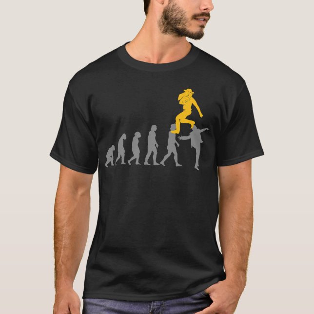 Camiseta Evolución de la Evolución de la Línea de Baile de  (Anverso)