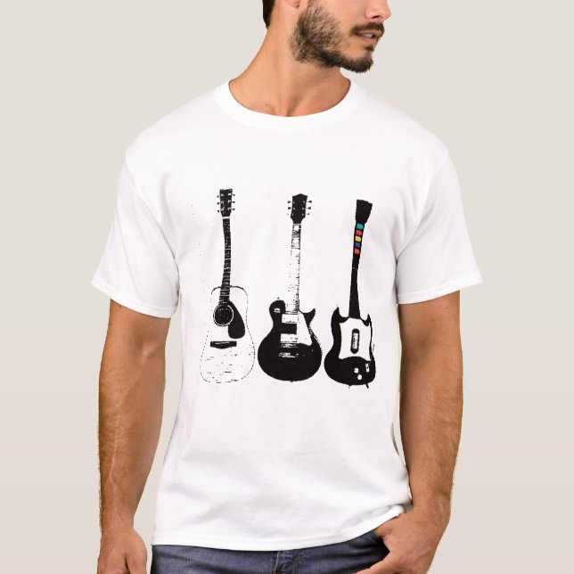 Camiseta Evolución de la guitarra (Anverso)