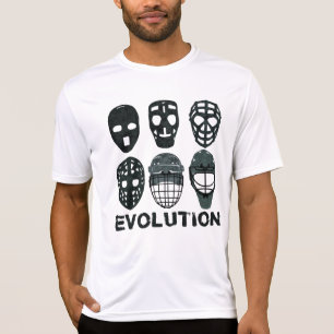 Camiseta Evolución de la máscara de gafas de hockey