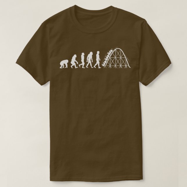 Camiseta Evolución de la montaña rusa (Diseño del anverso)