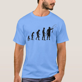 Camiseta Evolución de la pesca de mosca pesca divertida par