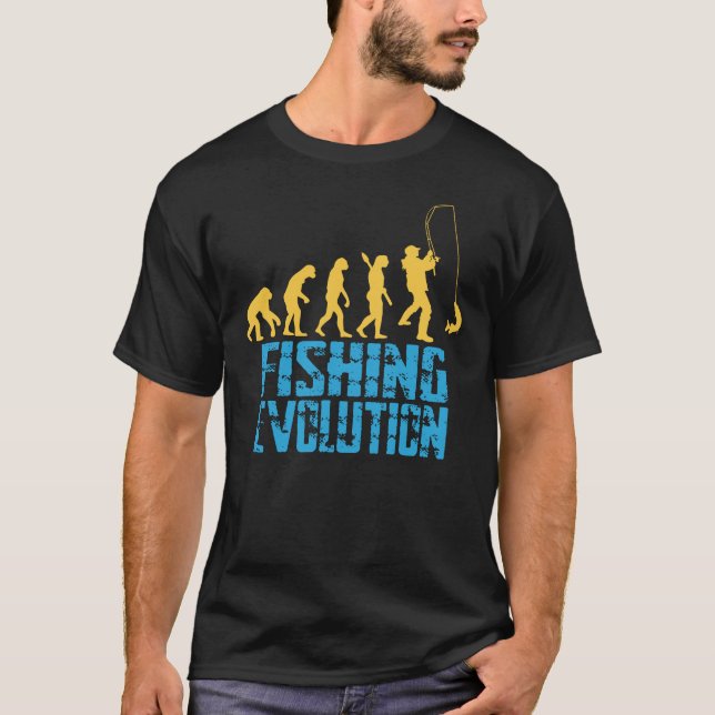 Camiseta Evolución de la pesca: la progresión natural del h (Anverso)