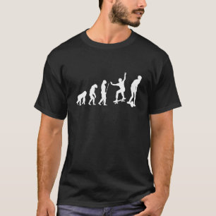 Camiseta Evolución De La Pista De Patinaje De Una Rueda De 