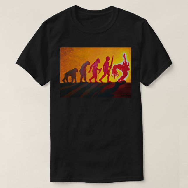 Camiseta Evolución de la roca (Diseño del anverso)