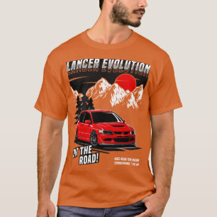 Camiseta Evolución de Lancer Evo VIII de Mitsubishi Lancer