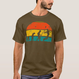 Camiseta Evolución de las arañas de Badminton de Retro