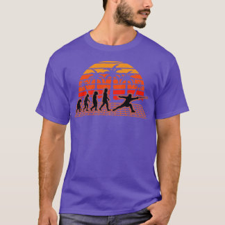 Camiseta Evolución de las esgrimas Fencer Sunset Fechtsport