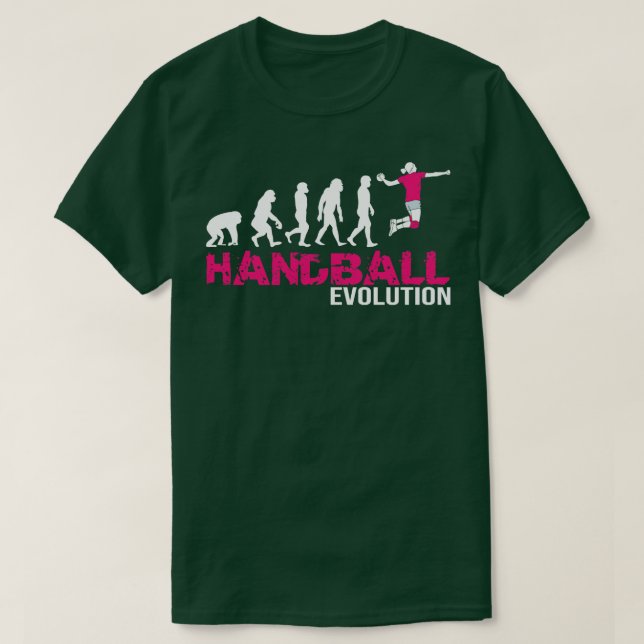 Camiseta Evolución de las mujeres de balonmano Chicas de re (Diseño del anverso)