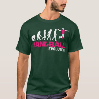 Camiseta Evolución de las mujeres de balonmano Chicas de re