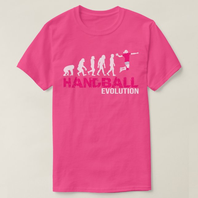 Camiseta Evolución de las mujeres de balonmano Chicas de re (Diseño del anverso)