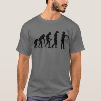 Camiseta Evolución de las mujeres tiro con arco