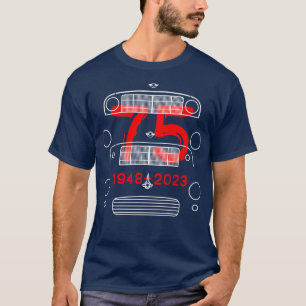 Camiseta Evolución de los autos clásicos Morris Minor 75º a