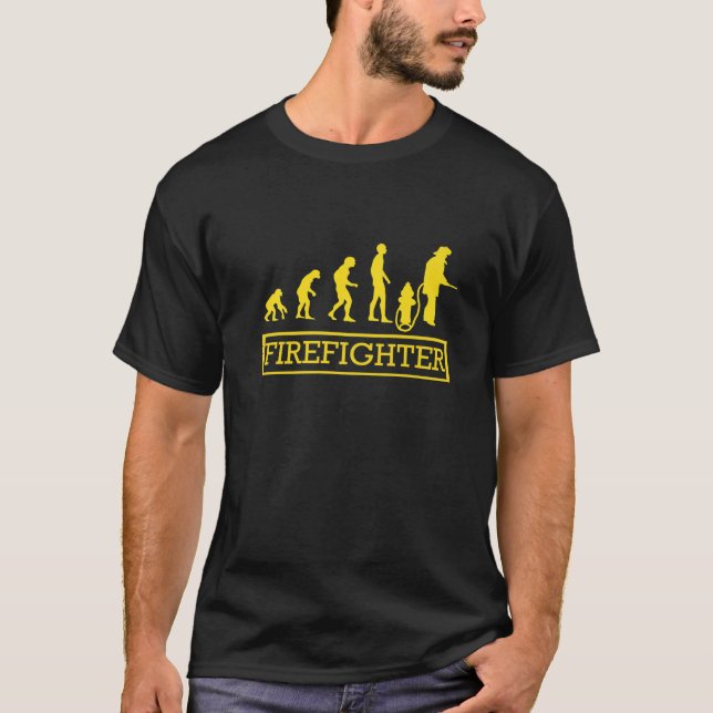 Camiseta Evolución de los bomberos | Divertido (Anverso)