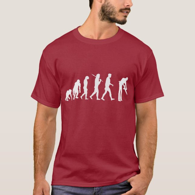 Camiseta Evolución de los ebanistas de la carpintería de la (Anverso)